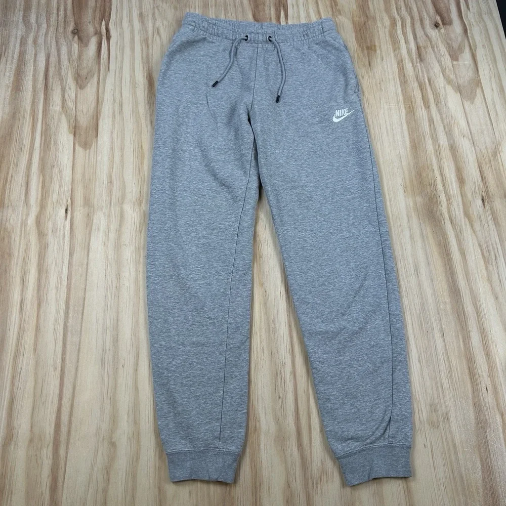 Nike Women's Small Gray Drawstring Sweatpants Joggers Casual Athleisure Lounge